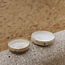 Handmade ceramic scale with unique glazes from the "Italian White" service