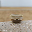 Handmade ceramic bowl with unique glazes from the "Italian White" service