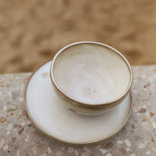Handmade ceramic bowl, Italian White