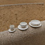 Handmade ceramic scale with unique glazes from the "White Dunes" service