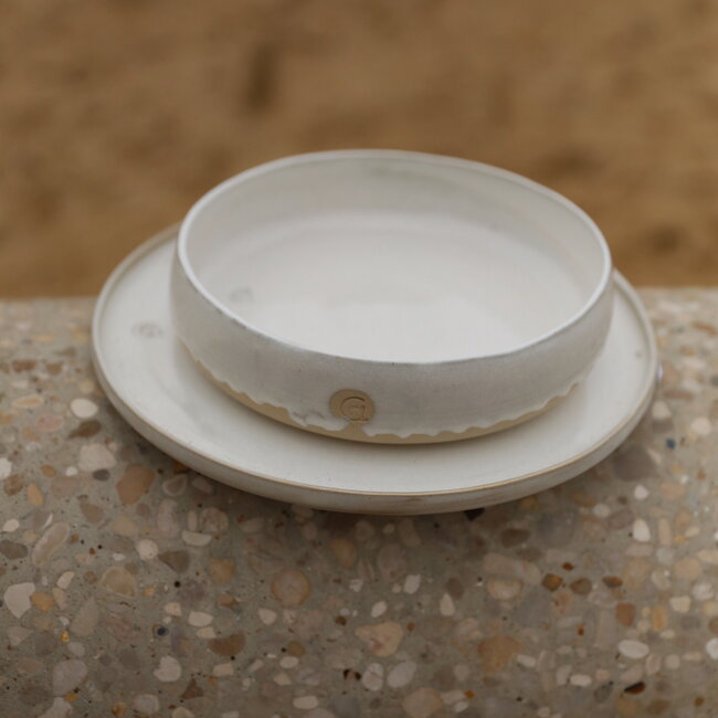 Escalader en céramique fait main, White Dunes