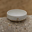 Handmade ceramic scale with unique glazes from the "White Dunes" service