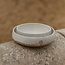 Handmade ceramic scale with unique glazes from the "White Dunes" service