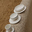 Handmade ceramic bowl with unique glazes from the "White Dunes" service
