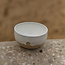 Handmade ceramic bowl with unique glazes from the "White Dunes" service