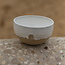 Handmade ceramic bowl with unique glazes from the "White Dunes" service