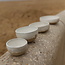 Handmade ceramic bowl with unique glazes from the "White Dunes" service