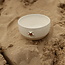 Bol en céramique fait main avec un étoile de mer unique du service à café "White Star"