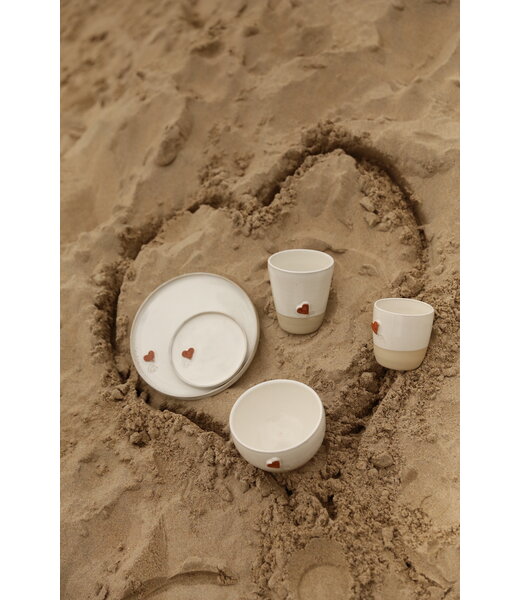 artisann Breakfast set "White Heart"