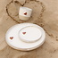 Achetez un ensemble petit-déjeuner blanc en céramique fait main avec une coeur spéciale "White Heart"