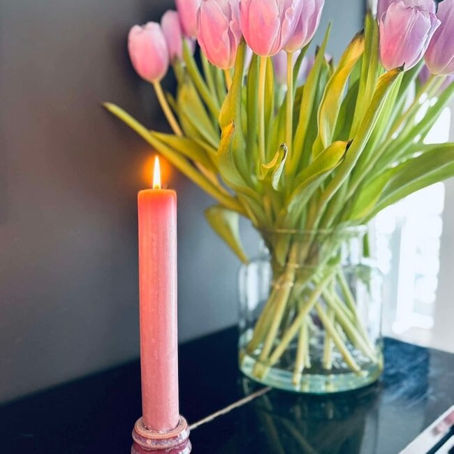 Handmade candlestick  holder handmade on the potter's wheel "Sunrise"
