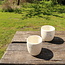 White porcelain cup with an artistic bubbles “Bulles” technique. Each cup is unique