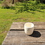 White porcelain cup with an artistic bubbles “Bulles” technique. Each cup is unique