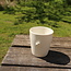 Unique handmade porcelain tea cup with a subtle heart incorporated
