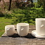 Unique handmade porcelain cup with a subtle heart incorporated