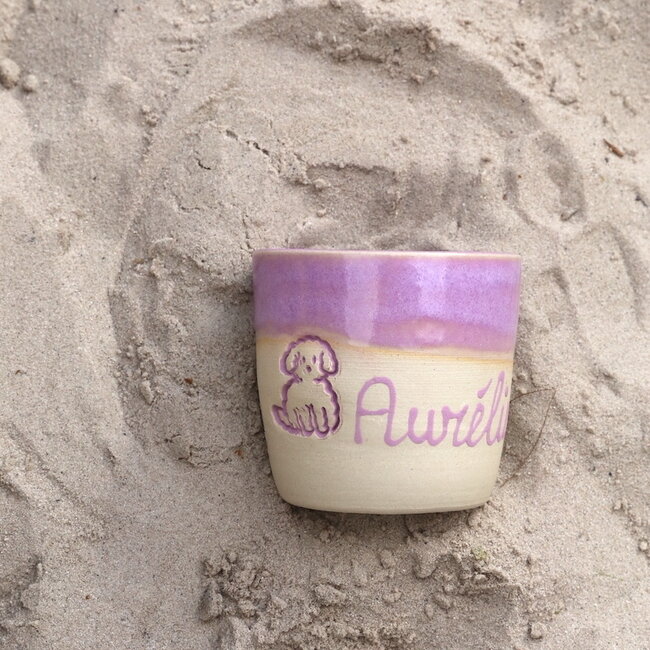 Handmade ceramic cup from our children's tableware "Aurélie"