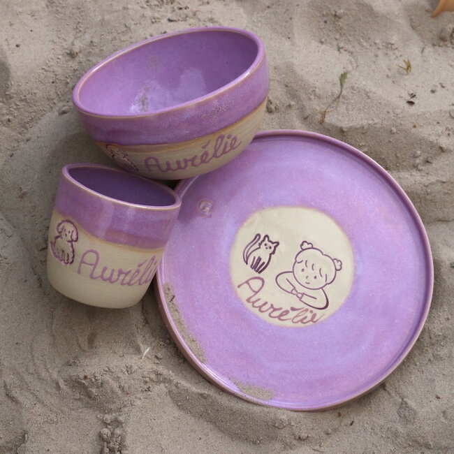 Handmade ceramic children's cup "Aurélie"