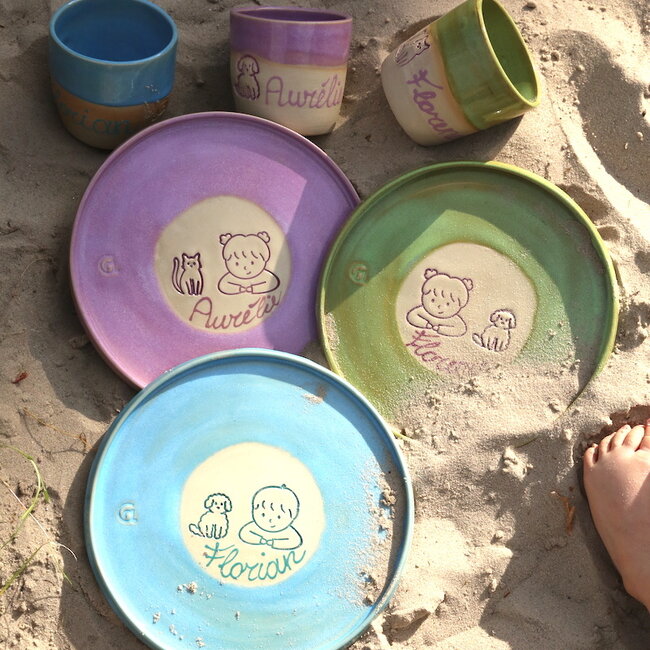 Handmade ceramic children's cup "Florence"