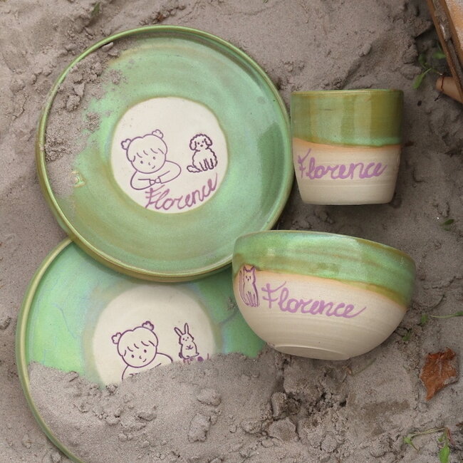 Bol artisanal céramique pour enfants "Florence"