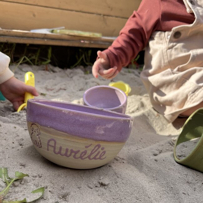 Tasse artisanal encéramique de notre vaisselle pour enfants  "Aurélie"