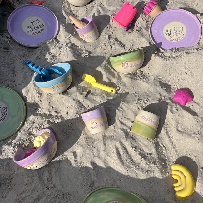 Tasse artisanal en céramique de notre vaisselle pour enfants "Florean"