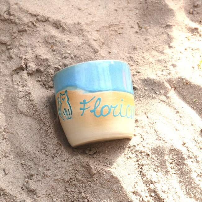 Tasse artisanal en céramique de notre vaisselle pour enfants "Florean"