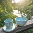 Tasse contemporain en céramique fait main du service et de la collection "Lagune"