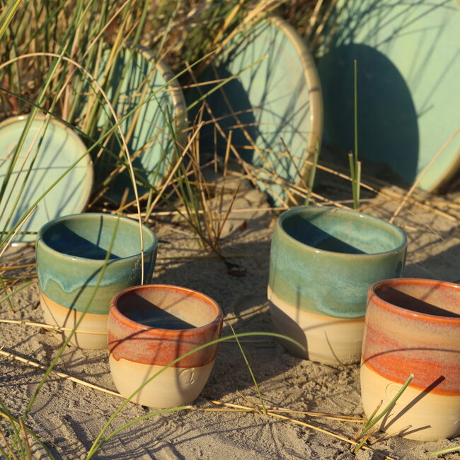 Handmade ceramic plate, Lagune