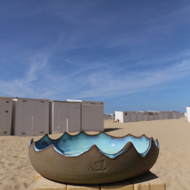 Kunst - Keramiek - Unicum - Porseleinen schaal  - Abstract - Fine Design