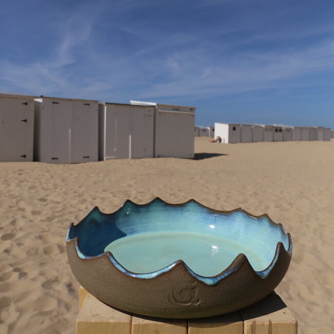 Art - Céramique - Unique - Porcelaine - plat creuse- Abstrait - Design raffiné