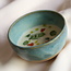 Handmade ceramic bowl with unique glazes from the "Mint" service