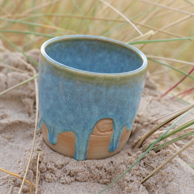 Contemporary, handmade ceramic cup from the tableware and collection “Mint"