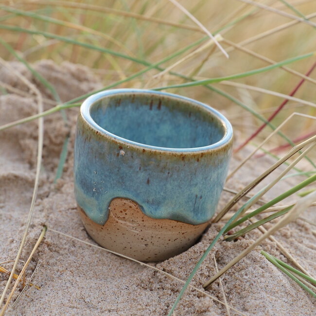 Ceramic handmade coffee cup, Mint