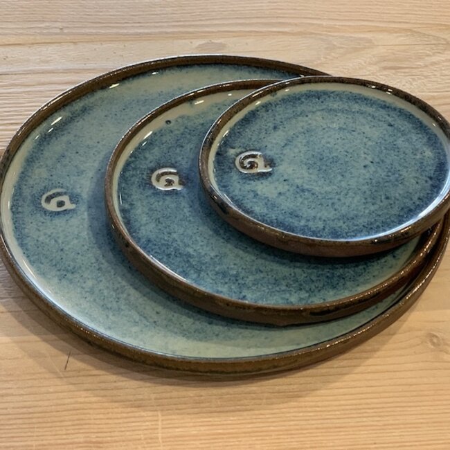 Assiette en céramique artisanale, Beach