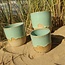 Contemporary, handmade ceramic thea or water cup from the tableware and collection "Lagoon"