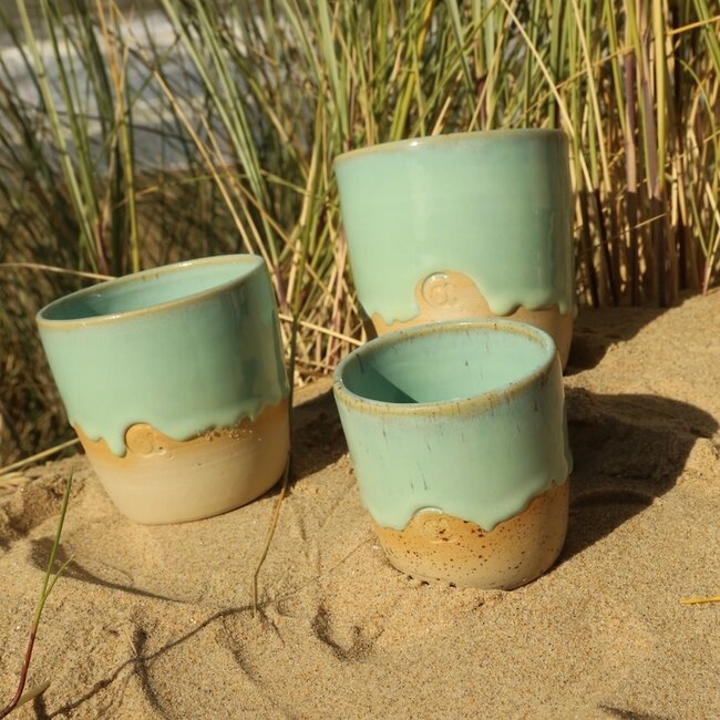 Ceramic handmade coffee cup, Lagune