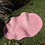 Wavy handmade ceramic tapas plate, Pink
