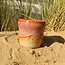 Wavy, handmade ceramic cup “Léonore” for our coffee set "Sungreen"