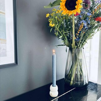 artisann Ceramic candlestick  White artisann Ceramic candlestick  White