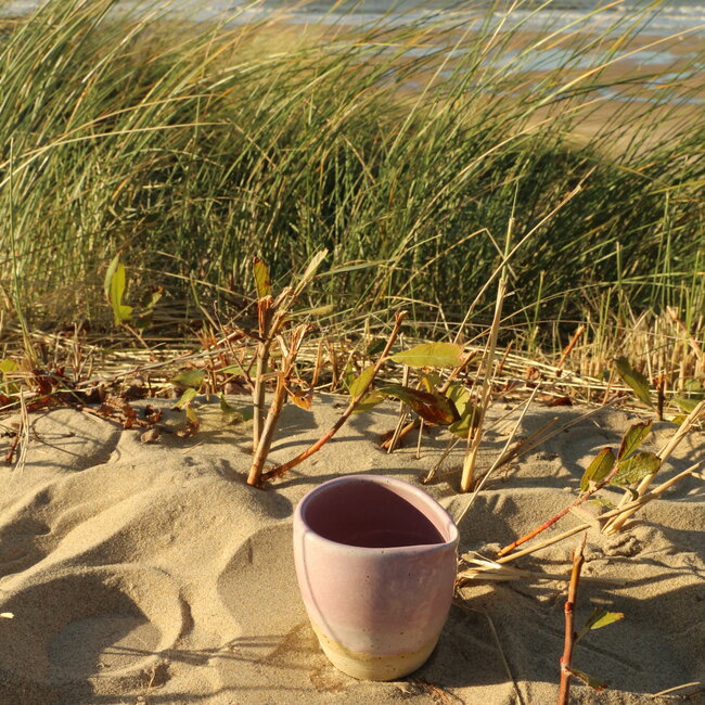Ceramic handmade milk jug from our coffee service "Rose"