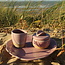 Ceramic handmade milk jug from our coffee service "Rose"