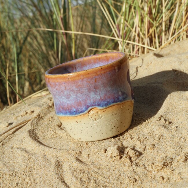 Ceramic handmade coffee cup Léonore, Sunrise
