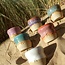 Wavy, handmade ceramic cup “Léonore” for our coffee set "Turquoise"