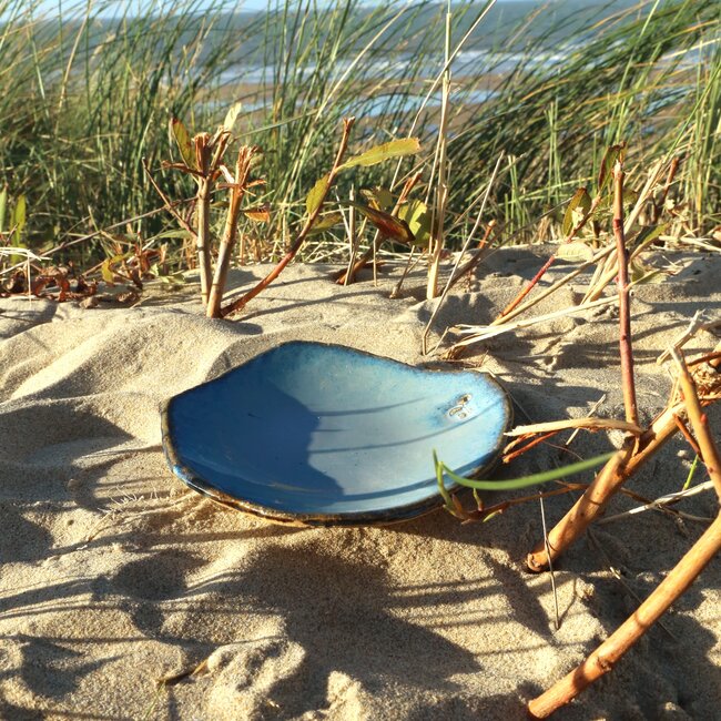 Keramisch handgemaakt schoteltje Coquillage, Beach