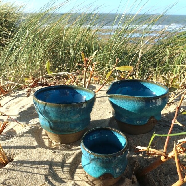 Bol matcha artisanale en céramique, Italian Turquoise