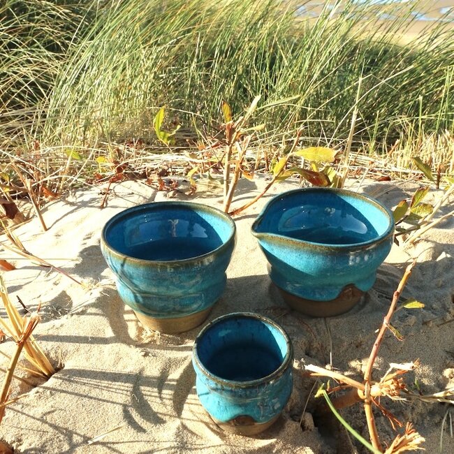 Bol matcha artisanale en céramique, Italian Turquoise