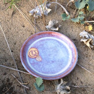 artisann Keramisch bord met stempel artisann Keramisch bord met stempel