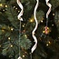 Handmade porcelain icicle finished with a Christmas item
