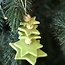 Handmade porcelain Christmas tree finished with wooden beads