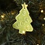 Handmade porcelain Christmas tree finished with light green or mint glaze